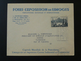 Lettre Du Comité D'organisation Foire Exposition De Limoges 87 Haute Vienne 1956 - 1921-1960: Periodo Moderno