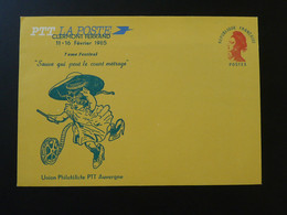 Entier Postal Cinema Festival Court-métrage Clermont Ferrand 63 Puy De Dome 1985 - Overprinted Covers (before 1995)