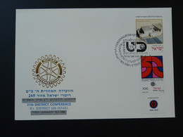Lettre Cover Convention Rotary International Jerusalem Israel 1989 - Brieven En Documenten