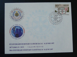 Lettre Commemorative Cover 50 Years Rotary Club Of Macau 1997 - Brieven En Documenten