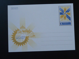 Entier Postal Stationery Card 50 Years Rotary International Liechtenstein 2007 (ex 1) - Postwaardestukken