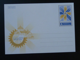 Entier Postal Stationery Card 50 Years Rotary International Liechtenstein 2007 (ex 2) - Postwaardestukken