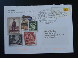 Entier Postal Stationery Tag Der Briefmarke Wuppertal Allemagne Germany 2011 - Private Covers - Used
