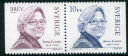 SWEDEN 2003 Anna Lindh  MNH / **.  Michel 2382-83 - Ongebruikt