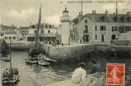 Belle Ile En Mer * Sauzon * Le Phare Et L'hôtel * Pêcheurs * Belle Isle - Belle Ile En Mer