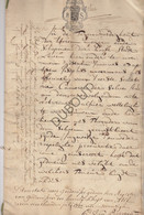 HAMME-MILLE/Beauvechain - Notarisakte - 1774 - Goedenisse - Fam Stordeur Uit Mille  (V1164) - Manuscripten