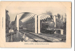 CPA 10 Arcis Sur Aube Le Pont Du Chemin De Fer Le Train - Arcis Sur Aube