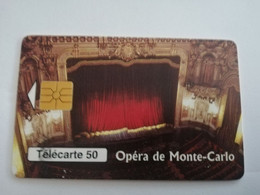 MONACO CHIPCARD  50 UNITS OPERA DE MONTE-CARLO / TIRAGE 52.000    Fine Used Card   ** 10079 ** - Mónaco