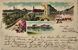 Sombor 1898 - Zombor - Litho - Lithographic - Serbia