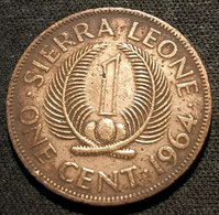 SIERRA LEONE - 1 CENT 1964 - KM 17 - SIR MILTON MARGAI - Sierra Leone