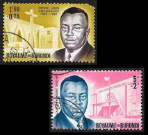 BURUNDI  1963 -   YT 45 Et 47  -   Prince Louis Rwagasore  - Oblitérés - Gebruikt