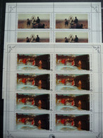 (ZK8) Sowjetunion/Russia 1986 Gemälde Tretjakov/Gallery Paintings 5 Kleinbogen/5 Minisheets **/MNH - Unused Stamps