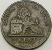 2 Centimes 1836 - Cuivre-  T Incomplet Et Sans Point Après F -  VF - 2 Centimes