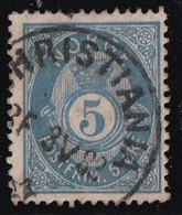 Norvège N°24a - Bleu - Oblitéré - TB - Used Stamps