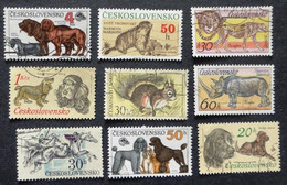 Selection Of Used/Cancelled Stamps From Czechoslovakia Wild & Domestic Animals. No DC-450 - Oblitérés