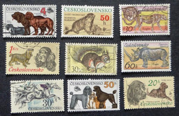 Selection Of Used/Cancelled Stamps From Czechoslovakia Wild & Domestic Animals. No DC-450 - Usati