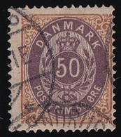 Danemark N°28a - Bistre Et Violet - Oblitéré - TB - Oblitérés