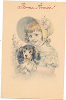 E.DOECKER - DÖCKER - BONNE ANNEE - Petite Fille Au Chien - Style Vienne  Editeur N. N° 75102 - Döcker, E.