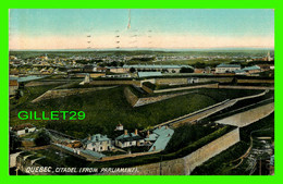 QUÉBEC - VIEW OF THE CITADEL FROM PARLIAMENT - ILLUSTRATED POST CARD CO - TRAVEL IN 1908 - - Québec - La Citadelle