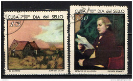 CUBA - 1969 - GIORNATA DEL FRANCOBOLLO - DIPINTI - PAINTINGS - USATI - Used Stamps