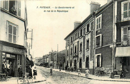 Puteaux * La Rue De La République Et La Gendarmerie Nationale * Commerce Maison LAUGER - Puteaux