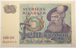 Suède - 5 Kronor - 1969 - PICK 51a.5 - NEUF - Svezia