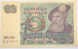 Suède - 5 Kronor - 1972 - PICK 51c.1 - NEUF - Svezia