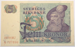 Suède - 5 Kronor - 1979 - PICK 51d.3 - NEUF - Sweden