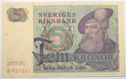 Suède - 5 Kronor - 1979 - PICK 51d.3 - NEUF - Svezia