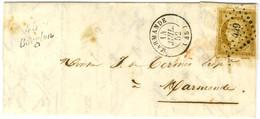 PC 449 / N° 1 (infime Def) Càd T 15 MARMANDE (45) Cursive 45 / Bouglon Sur Lettre Adressée Localement à Marmande. 1852.  - 1849-1850 Ceres