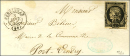 Càd T 15 PERPIGNAN (65) 3 JANV. 49 / N° 3 Sur Devant De Lettre Pour Port-Vendres. - TB / SUP. - R. - 1849-1850 Cérès