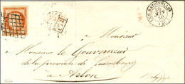 Grille / N° 5 Càd T 15 LES BATIGNOLLES (60) Sur Lettre Pour Arlon. 1850. - TB / SUP. - R. - 1849-1850 Cérès