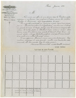 Formulaire Susse Frères Présentant Le Procédé De Piquage Daté De Paris  - SUP. - R. - 1853-1860 Napoléon III.