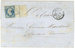 Losange HS / N° 15 (bdf Intégral, Filet D'encadrement, Leg Def) Càd (HS) PARIS (HS) 60 Sur Lettre. 1854. - TB. - R. - 1853-1860 Napoléon III.