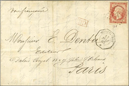 Ancre / N° 17 Càd Octo MONTEVIDEO / * 17 MAI 63 Sur Lettre Pour Paris. - SUP. - R. - 1853-1860 Napoléon III.
