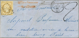 GC 2635 / N° 21 Càd T 15 NEUILLY-S-SEINE (60) Sur Lettre Territoriale Insuffisamment Affranchie Pour Paris. Au Recto, Gr - 1862 Napoleon III