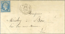 Etoile 28 / N° 22 Càd Taxe 30c PARIS / R. CARDINAL LEMOINE. 1867. - SUP. - 1862 Napoléon III.