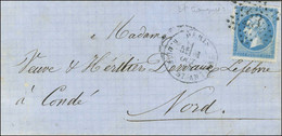 Etoile 23 (variété Tronquée) / N° 22 Càd PARIS / R. DU Fg ST ANTOINE. 1864. - TB / SUP. - R. - 1862 Napoleon III