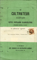 Càd T 15 AGEN (45) / N° 26 Sur Imprimé Complet ' Le Cultivateur Agenais ' Adressé Sous Bande à Lectoure. 1865. - TB / SU - 1863-1870 Napoléon III. Laure