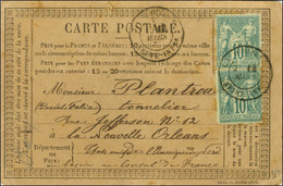 Càd T 18 LA BOUILLE / SEINE-INFre / N° 65 + 76 Sur Carte Précurseur Au Tarif Voie De Mer Pour La Nouvelle Orléans. Excep - 1876-1878 Sage (Type I)