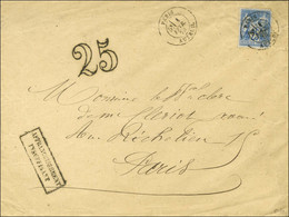 Càd PARIS / AUTEUIL / N° 79 Sur Lettre Insuffisamment Affranchie Pour Paris Taxée 25 DT. 1878. - TB / SUP. - 1876-1878 Sage (Type I)