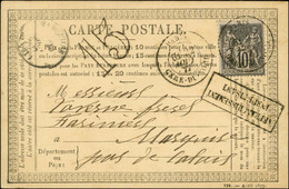 Càd PARIS / GARE DU NORD / N° 89 Sur Carte Insuffisamment Affranchie Pour Marquise. Au Recto, Taxe 15 DT. 1877. - TB / S - 1876-1878 Sage (Type I)