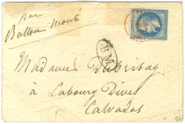 Càd Rouge PARIS (SC) 10 OCT. 70 / N° 29 Sur Enveloppe Sans Texte Pour Cabourg, Au Recto BM Dans Un Ovale, Au Verso Càd C - Guerra De 1870