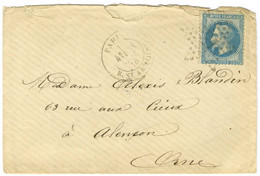 Etoile 21 / N° 29 Càd PARIS / R. ST ANTOINE 18 SEPT. 70 Sur Enveloppe Sans Texte Pour Alençon. Au Verso, Càd D'arrivée 2 - Guerra De 1870
