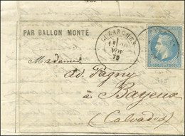 Lettre Avec Texte Daté De Paris Le 13 Novembre 1870 Pour Bayeux '' Je T'adresse Sous Ce Pli Une Carte Télégraphique Que  - Guerra De 1870