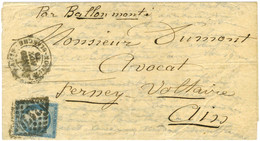 GC 2170 / N° 37 Càd PARIS / LA MAISON-BLANCHE 20 NOV. 70 Sur Lettre Avec Texte Daté De Gentilly Le 14 Novembre Pour Fern - Guerra De 1870