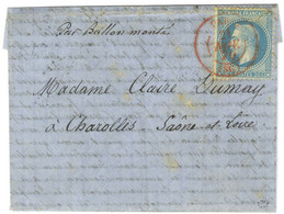 Càd Rouge PARIS (SC) 21 NOV. 70 / N° 29 (pd) Sur Lettre Pour Charolles, Au Verso Càd MOULINS-S-ALLIER 11 DEC. 70 Et Càd  - Guerra De 1870