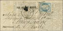 Etoile / N° 37 Càd PARIS (60) 8 NOV. 70 Sur BALLON POSTE N° 1 Daté Du 30 Octobre 1870 Comportant Un Très Bon Texte Polit - War 1870