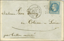 Etoile 29 (rare) / N° 29 Càd PARIS / R. PASCAL 24 DEC. 70 Sur Lettre Pour Coteau-Loire Sans Càd D'arrivée. LE TOURVILLE  - War 1870