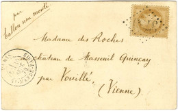 GC 3739 / N° 28 Càd PARIS / ST MANDÉ-PARIS 30 SEPT. 70 Sur Carte Pour Le Chateau De Maseuil Quinçay Par Vouillé (Vienne) - War 1870